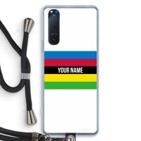 WK Wielrennen: Sony Xperia 5 II Transparant Hoesje met koord