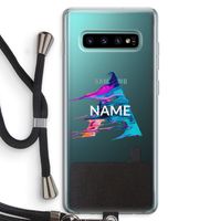 Abstract Spectrum: Samsung Galaxy S10 Plus Transparant Hoesje met koord