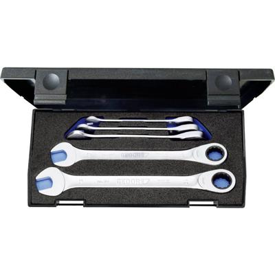 Gedore 2297434 7R-005 Steek-ringratelsleutelset 5-delig Sleutelbreedte (metrisch) 8 - 19 mm