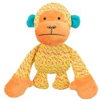 Trixie aap stof geel / oranje