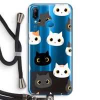 Katten: Huawei P20 Lite Transparant Hoesje met koord