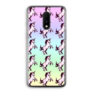 Musketon Unicorn: OnePlus 7 Transparant Hoesje