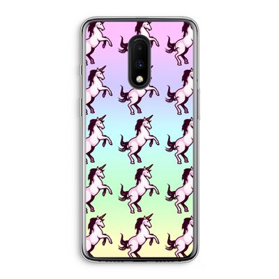Musketon Unicorn: OnePlus 7 Transparant Hoesje