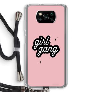 Girl Gang: Xiaomi Poco X3 NFC Transparant Hoesje met koord