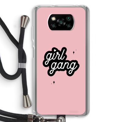 Girl Gang: Xiaomi Poco X3 NFC Transparant Hoesje met koord