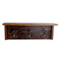 Houten Kapstok met 3 Haken 57x15x20 cm Houten Kapstok met 3 Haken 57x15x20 cm