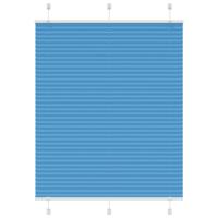 VidaXL Plissé rolgordijn 105x100cm stofbreedte 104,4cm polyester blauw
