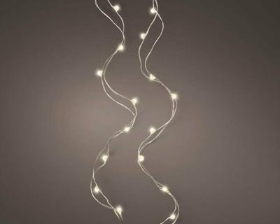 Microled kerstverlichting warm wit 100 lamps