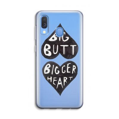 Big butt bigger heart: Samsung Galaxy A40 Transparant Hoesje
