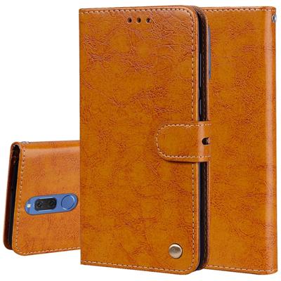 Voor Huawei mate 10 Lite & Nova 2i Business stijl olie Wax textuur horizontale Flip lederen draagtas met houder & kaartsleuven & portemonnee (bruin)