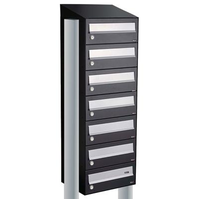 Allux Hive Set 1-Breed, 7-Hoog Met Dak Op Statief Zwart - 40030070_1x7ds