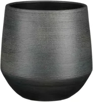 Mica Decorations Pot Evora 24x23cm zwart