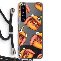 Hamburger: Sony Xperia 1 III Transparant Hoesje met koord