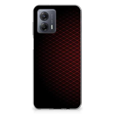 Motorola Moto G53 | TPU bumper | Geruit Rood