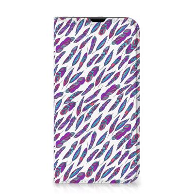 iPhone 13 Pro | Hoesje met Magneet | Feathers Color