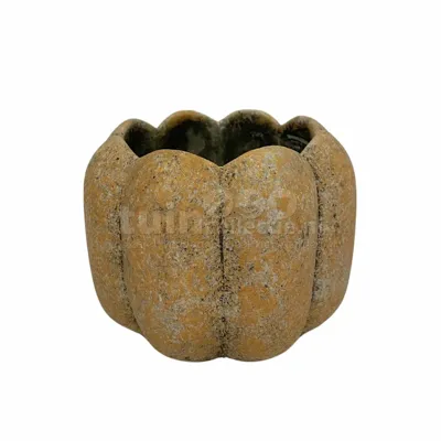 PTMD Bloempot Sidney Cement Roest Ø12cm