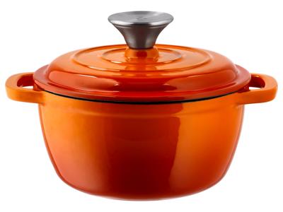 SILVERCREST Gietijzeren pan 16 cm 1,3 L (Oranje)