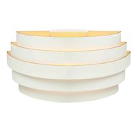 Highlight Wandlamp Scudo B 25 cm wit goud