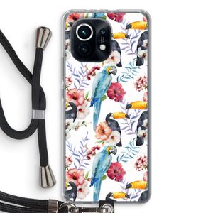 Bloemen tukan: Xiaomi Mi 11 Transparant Hoesje met koord