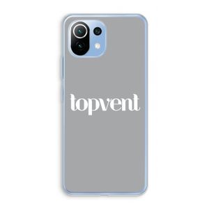 Topvent Grijs Wit: Xiaomi Mi 11 Lite Transparant Hoesje
