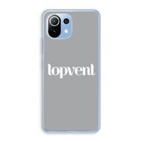 Topvent Grijs Wit: Xiaomi Mi 11 Lite Transparant Hoesje