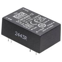 MEAN WELL DCW08W8-15 DC/DC-converter 24 V -15 V -0.267 A 8 W Inhoud 1 stuk(s)