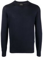 Brioni pull en maille fine - Bleu