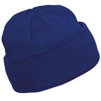 Wintermuts Beanie Yukon - kobalt blauw - heren/dames - sterk/zacht/licht gebreid 100% Acryl