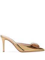 Gianvito Rossi mules Jaipur 85 mm - Or - thumbnail