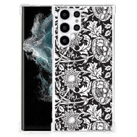 Samsung Galaxy S22 Ultra Case Black Flowers - thumbnail