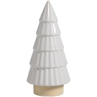 Leen Bakker - Beeld Kerstboom 25xØ12 Cm - Keramiek - Wit Leen Bakker - Beeld Kerstboom 25xØ12 Cm - Keramiek - Wit