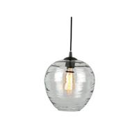 Leitmotiv - Pendant lamp Glamour Globe glass grey