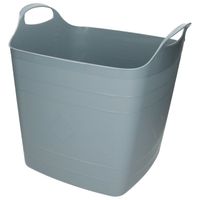 Bathroom Solutions Flexibele kuip - blauw - 25 liter - kunststof - emmer - wasmand - Wasmanden - thumbnail