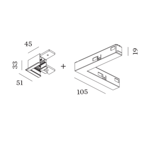 Wever & Ducre - Strex L-Connector Rec W Non-Electrical