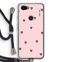 Hartjes: Pixel 3a Transparant Hoesje met koord