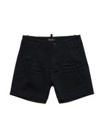 DSQUARED2 KIDS short à logo appliqué - Noir