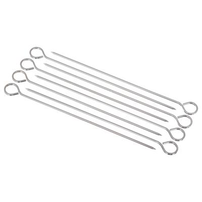 BBQ/barbecue spiezen/vleespennen - van metaal - 8x stuks - 27,5 cm - Spiezen/pennen voor vlees/vis