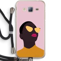 Yellow glasses: Samsung Galaxy J3 (2016) Transparant Hoesje met koord