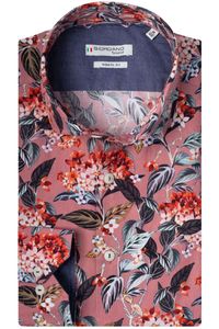 Giordano Tailored Modern Fit Overhemd roze, Motief