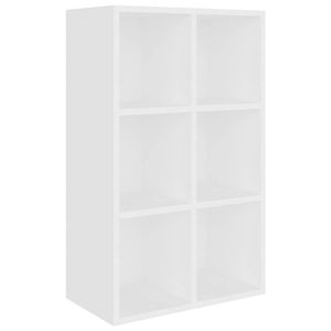 The Living Store Boekenkast - 66 x 30 x 97.8 cm - Bewerkt hout