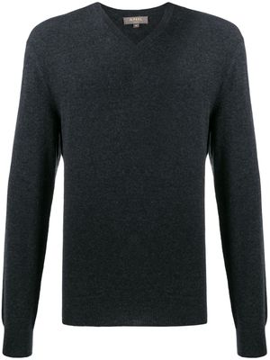 N.Peal pull The Burlington à col v - Gris