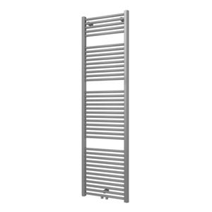 Designradiator Plieger Palmyra 868 Watt Midden- of Zijaansluiting 177,5x50 cm Zilver Metallic