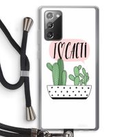 I love cacti: Samsung Galaxy Note 20 / Note 20 5G Transparant Hoesje met koord