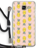 Ananas: Samsung Galaxy A5 (2016) Transparant Hoesje met koord