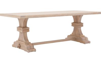 Goossens Eettafel Britain, Rechthoekig 280 x 100 cm (met derde poot)