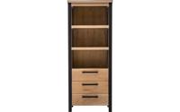 Goossens Boekenkast Santos, 3 laden, 3 open vakken 180 cm hoog
