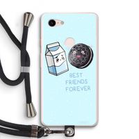 Best Friend Forever: Pixel 3 XL Transparant Hoesje met koord