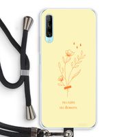 No rain no flowers: Huawei P Smart Pro Transparant Hoesje met koord