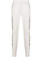 Stella McCartney jean skinny à bande logo - Blanc