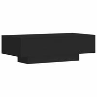 vidaXL Salontafel 100x49,5x31 cm bewerkt hout zwart - thumbnail